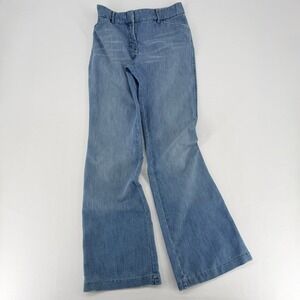 Express Design Studio Editor Bootcut Stretch Denim Pants Size 4 Blue Good